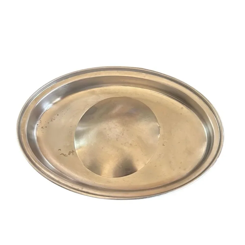Ekcoware Stainless Steel With Thick Copper Bottom Oval Frying Pan